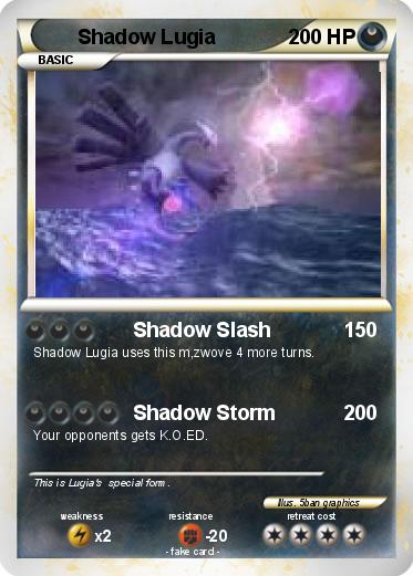 Pokemon Shadow Lugia