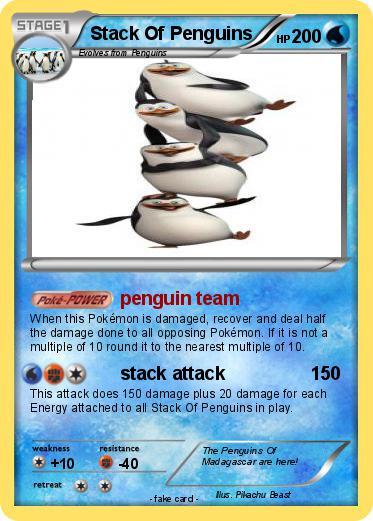 Pokemon Stack Of Penguins