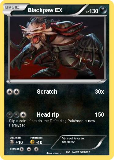 Pokemon Blackpaw EX