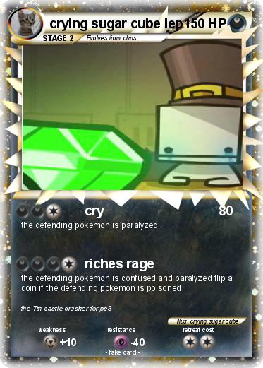 Pokemon crying sugar cube lep