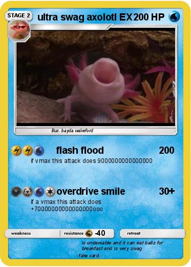Pokemon ultra swag axolotl EX