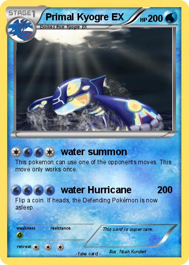 Pokemon Primal Kyogre EX