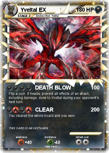 Pokemon Yveltal EX