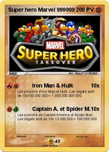 Pokemon Super hero Marvel 999999