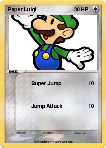 Pokemon Paper Luigi