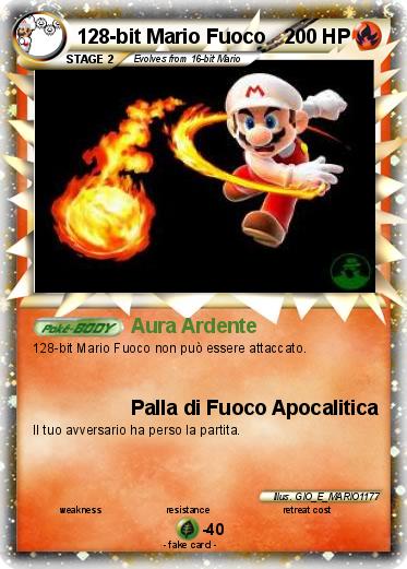 Pokemon 128-bit Mario Fuoco