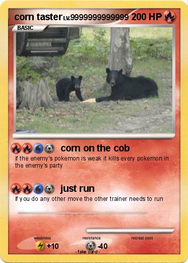 Pokemon corn taster