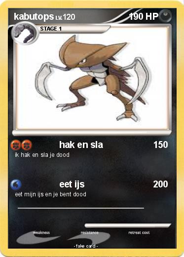 Pokemon kabutops