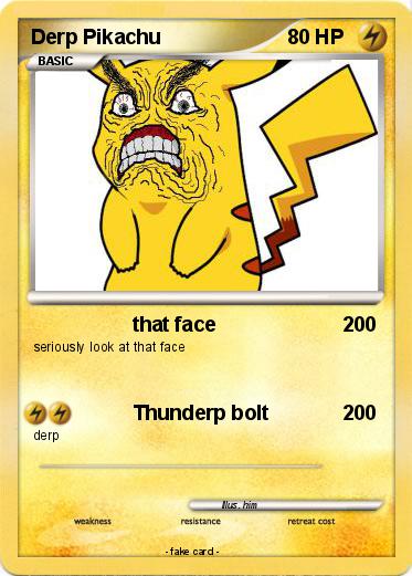 Pokemon Derp Pikachu