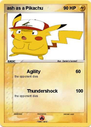 Pokemon ash as a Pikachu