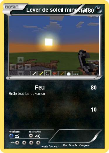 Pokemon Lever de soleil minecraft