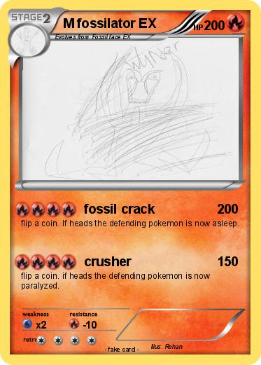 Pokemon M fossilator EX