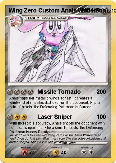 Pokemon Wing Zero Custom Anais Watterson