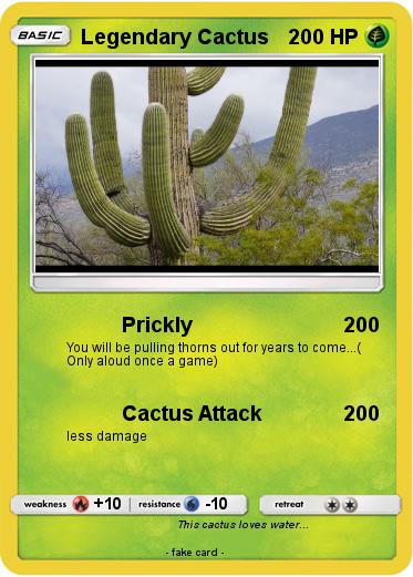 Pokemon Legendary Cactus