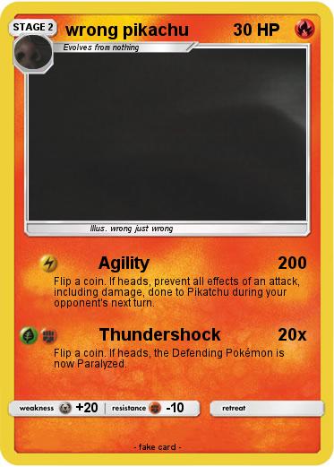 Pokemon wrong pikachu