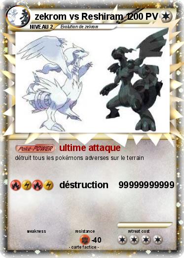 Pokemon zekrom vs Reshiram 1