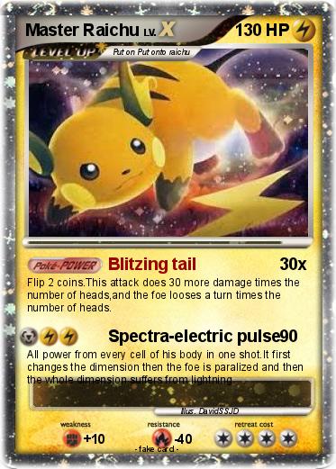 Pokemon Master Raichu