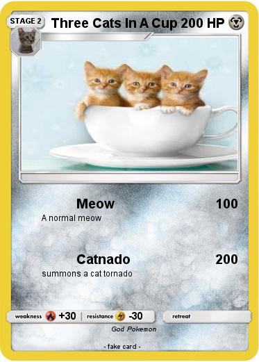 Pokemon Three Cats In A Cup