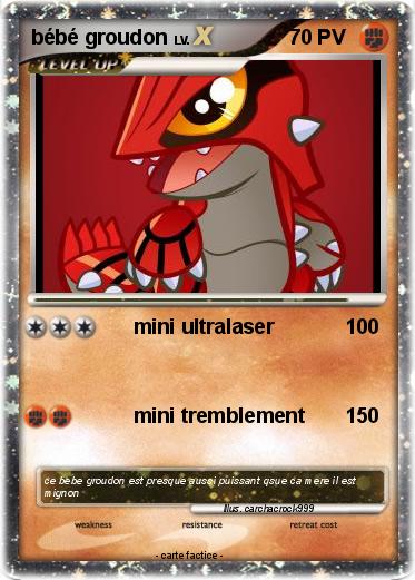 Pokemon bébé groudon
