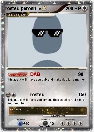 Pokemon rosted perosn