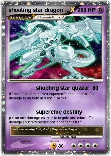 Pokemon shooting star dragon