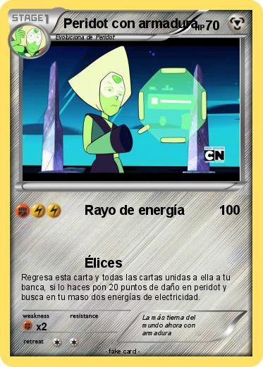 Pokemon Peridot con armadura