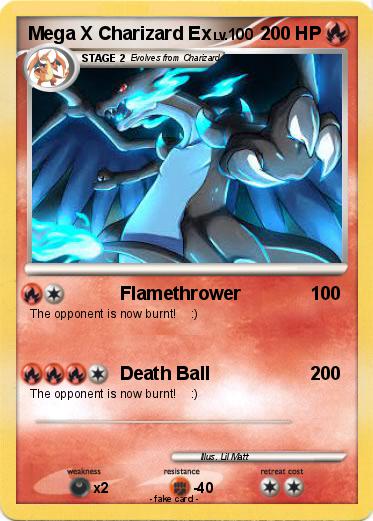Pokemon Mega X Charizard Ex
