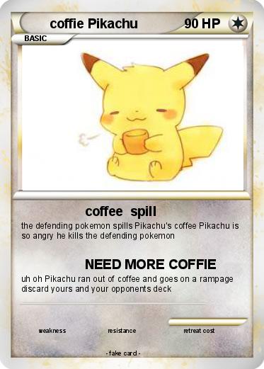 Pokemon coffie Pikachu