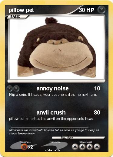Pokemon pillow pet