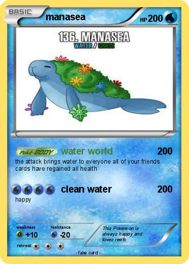 Pokémon manasea 1 1 - water world - My Pokemon Card