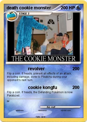 Pokemon death cookie monster