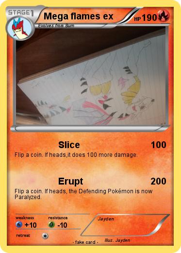 Pokemon Mega flames ex