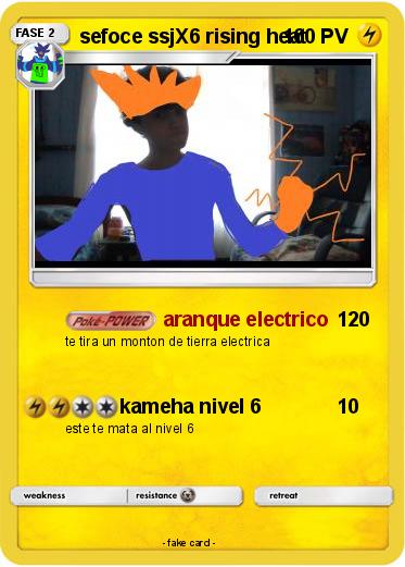 Pokemon sefoce ssjX6 rising heat