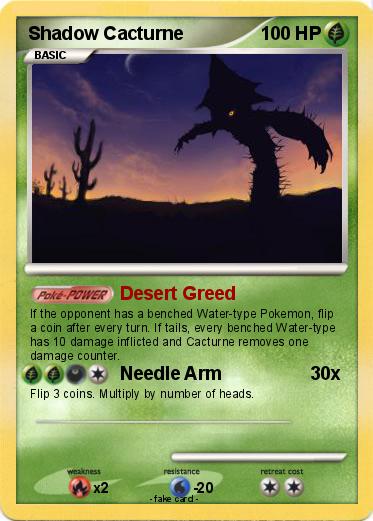 Pokemon Shadow Cacturne