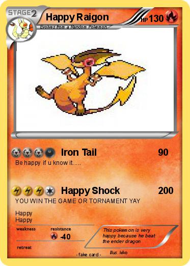 Pokemon Happy Raigon