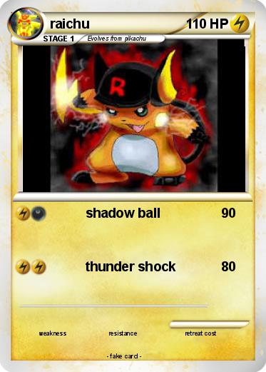 Pokemon raichu