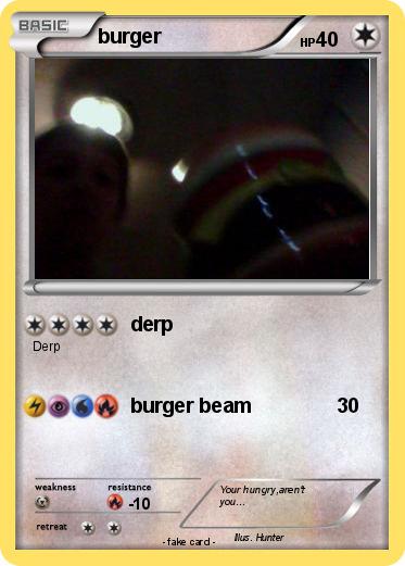 Pokemon burger