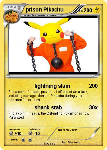 Pokemon prison Pikachu