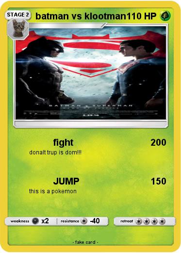 Pokemon batman vs klootman