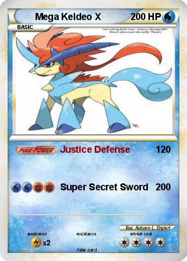 Pokemon Mega Keldeo X