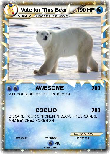 Pokemon Vote for This Bear