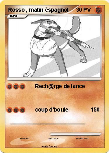 Pokemon Rosso , mâtin éspagnol