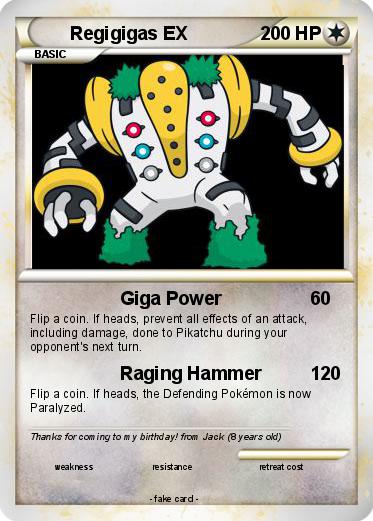 Pokemon Regigigas EX