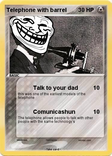 Pokemon Telephone with barrel