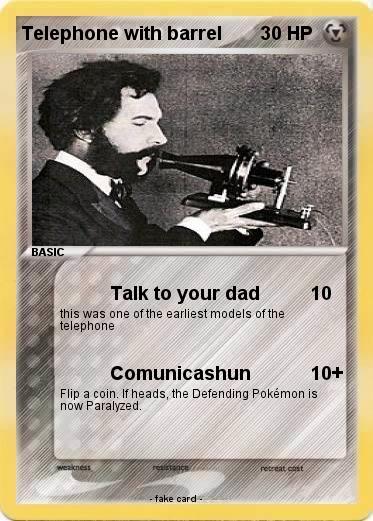 Pokemon Telephone with barrel