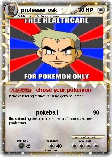 Pokemon professer oak