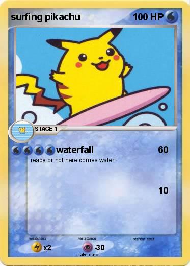 Pokemon surfing pikachu