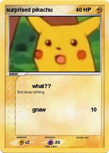Pokemon surprised pikachu