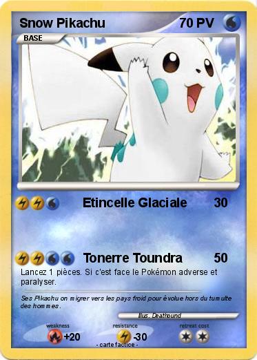 Pokemon Snow Pikachu