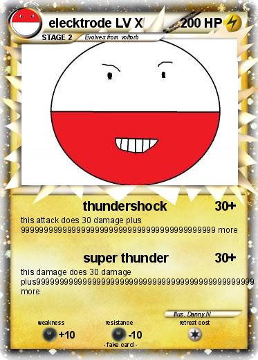 Pokemon elecktrode LV X